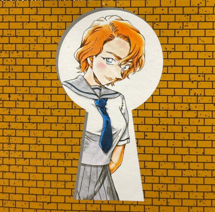 漫画单行本98册封底钥匙孔人物