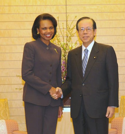 2008年会见美国国务卿赖斯