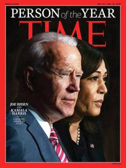 2020年，与哈里斯一同成为时代周刊年度人物