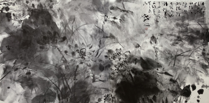 墨荷 120x240cm 2012 年作