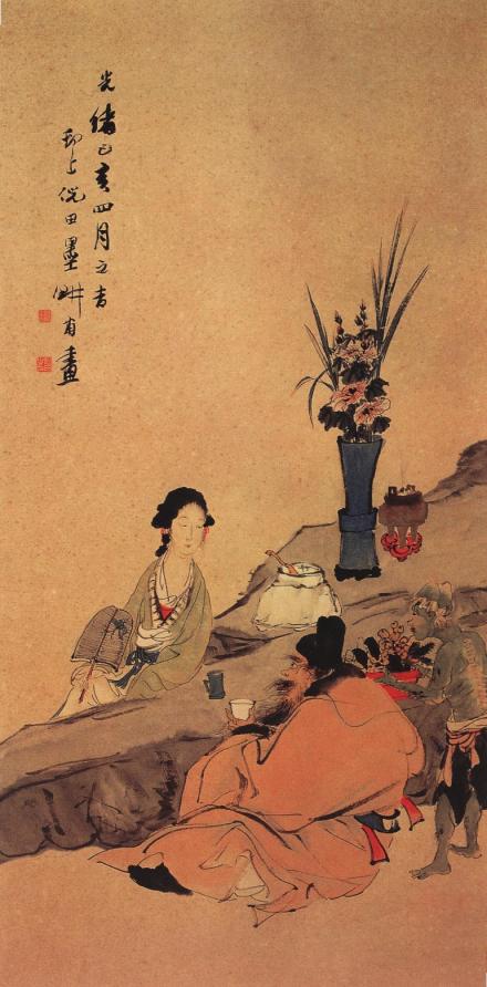 钟馗仕女图