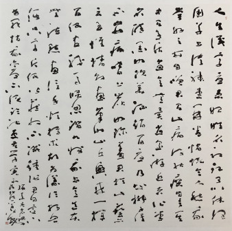 草书·苏轼《实苍舒醉墨堂》 200x200cm 2018年书